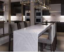 Пристенная панель Слотекс 8054/R White onyx